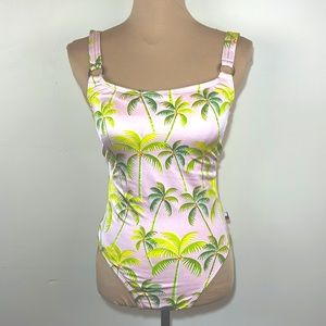 Tommy Hilfiger palm tree one piece swimsuit size 12